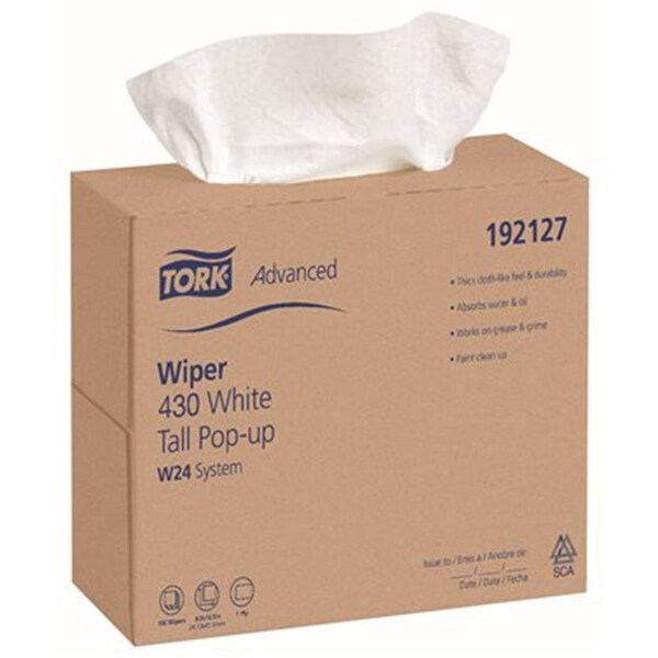 Sticky Situation Tork Wiper Paper 1 Ply Plus - White - ST3765800
