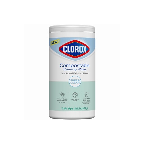 Clorox 75CT FC Compost Wipes - 32486