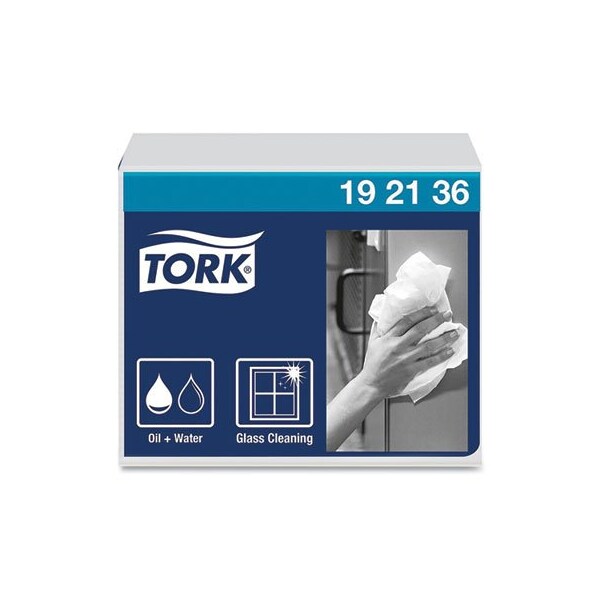 Essity Professional Hygiene N.A. Tork, HEAVY-DUTY PAPER WIPER 1/4 FOLD, 12.5 X 13, WHITE, 16PK - 192136