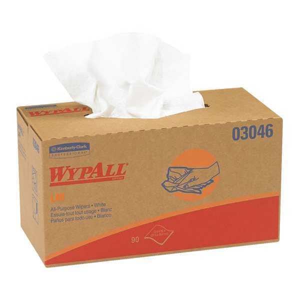 Wypall WypALL L40 All Purpose Wipers Dispenser Box, White, 810/Case - KW107