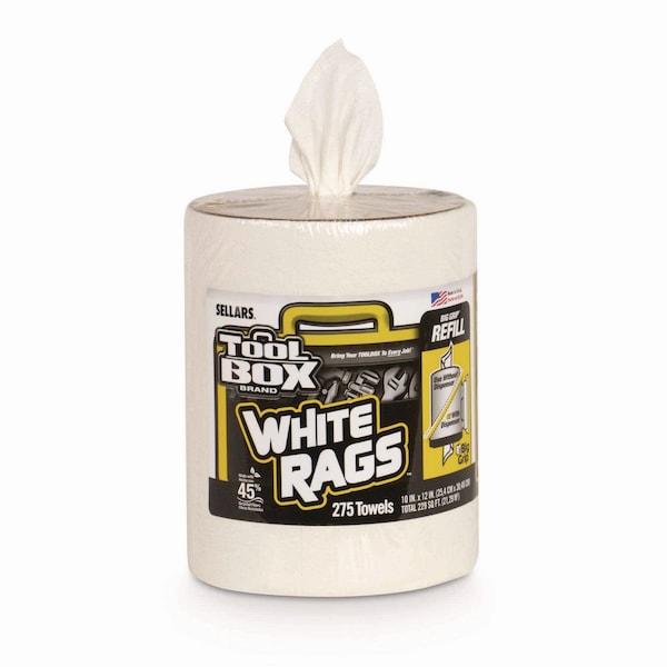Toolbox Z300 Wipers Big Grip Refill, 1-Ply, 10 x 12, White, 6PK - 660708204218