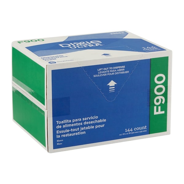 Georgia-Pacific Disposable Wipes, 12-3/4" x 21", 144 Sheets/ Pack - 29662