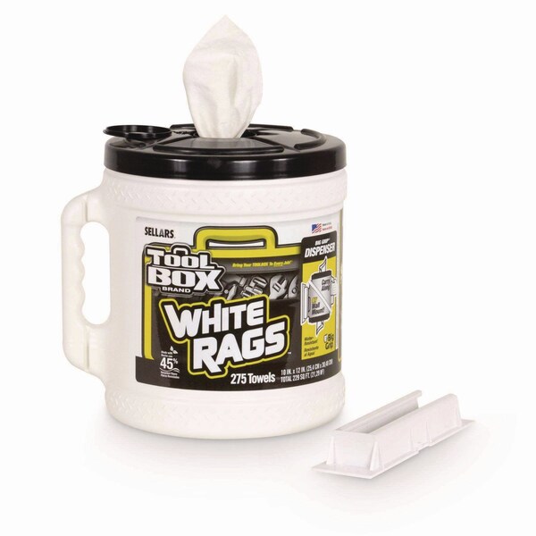 Toolbox Z300 Wipers Big Grip Dispenser, 1-Ply, 10 x 12, White, 2PK - 660708204201