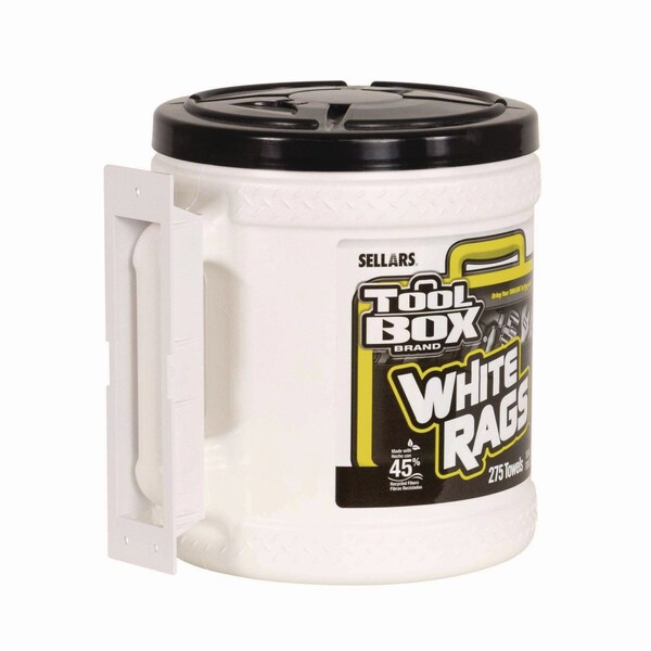 Toolbox Z300 Wipers Big Grip Dispenser, 1-Ply, 10 x 12, White, 2PK - 660708204201