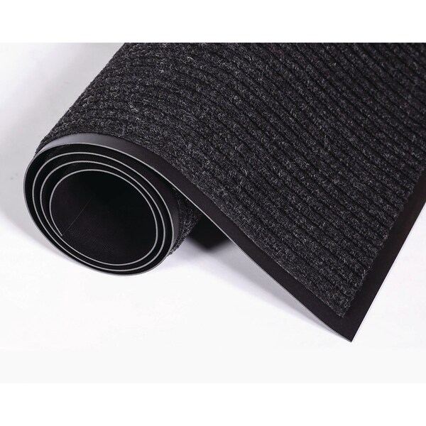 Crown Matting Technologies Needle-Rib Wiper/Scraper Mat, Polypropylene, 36 x 120, Charcoal - NR 0310CH