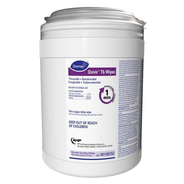 Oxivir Disinfecting Wipes, 160 ct, Canister, PK4 - 101105152