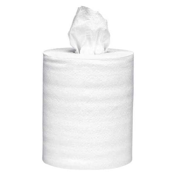Kimberly-Clark Professional Power Clean L40 Extra Absorbent Towels, Center-Pull, White, 200 Sheets x 2 Rolls. 400 Sheets/Case - 05796