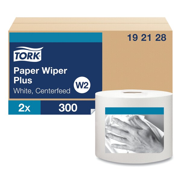 Tork Tork Paper Wiper Plus White W2, 2 x 300 Sheets, 192128 - 192128