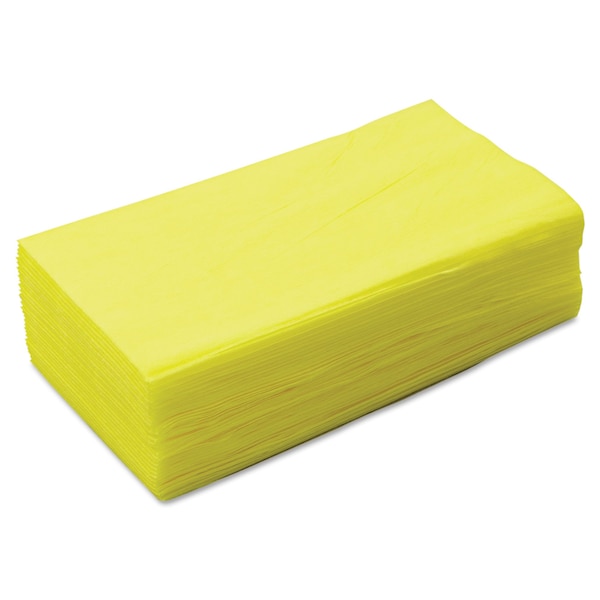 Chix Masslinn Dust Cloths, 1-Ply, 24 x 24, Unscented, Yellow, PK150 - 8673
