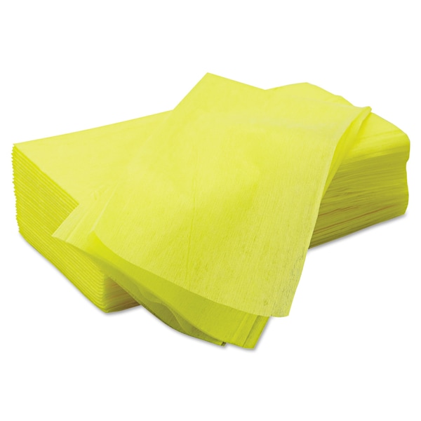 Chix Masslinn Dust Cloths, 1-Ply, 24 x 24, Unscented, Yellow, PK150 - 8673
