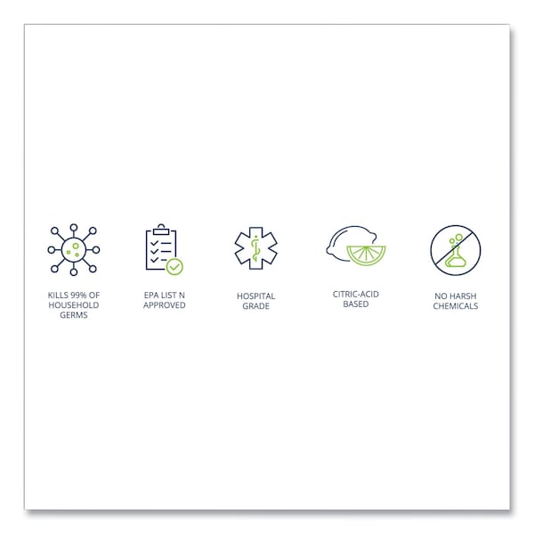 Wexford Labs CleanCide Disinfecting Wipes, 1-Ply, 8 x 5.5, Fresh Scent, White, 400 Wipes, PK4 - 3130B400DCT