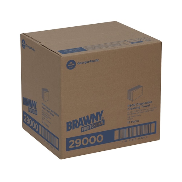 Georgia-Pacific Disposable Towels 13" x 13", 80 Sheets/ Pack, 12PK - 29000