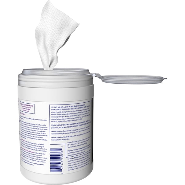 Diversey Disinfecting Wipes, 6 x 7", 12 Pack, 160 Wipes/ Pack - 4599516