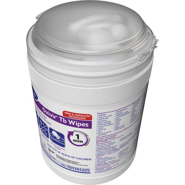 Diversey Disinfecting Wipes, 6 x 7", 12 Pack, 160 Wipes/ Pack - 4599516