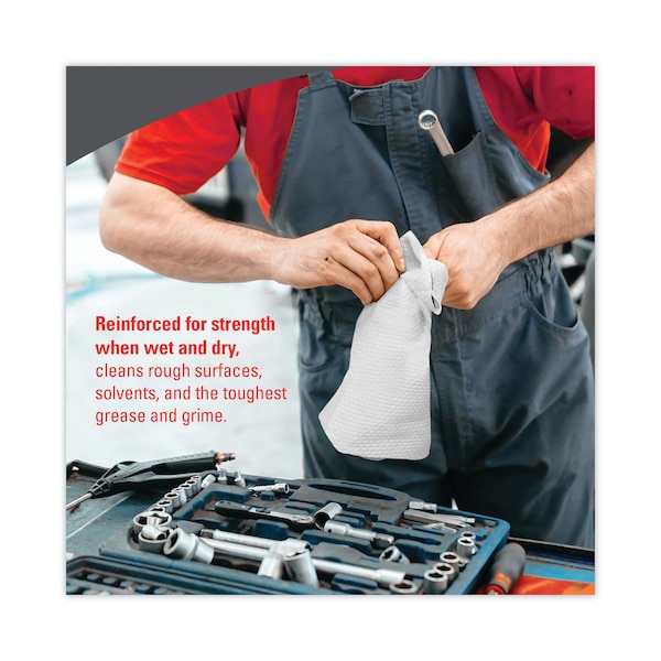 Wypall X80 Cloths, HYDROKNIT, BRAG Box, White, 12 1/2 x 16 4/5, PK160 - KCC 41044