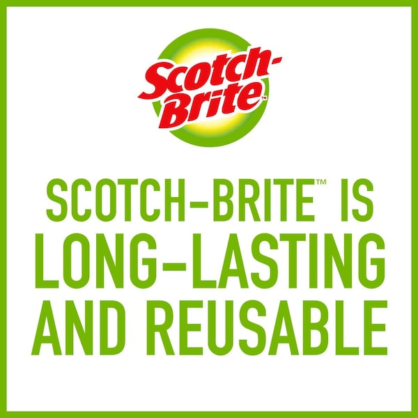 3M Scotch-Brite Dobie All Purpose Cleaning Pad 4.3"x2.6"x0.5", PK24 - 50021200568553