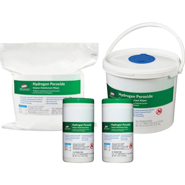 Clorox Disinfecting Wipes, Canister, White, PK6 - 30825