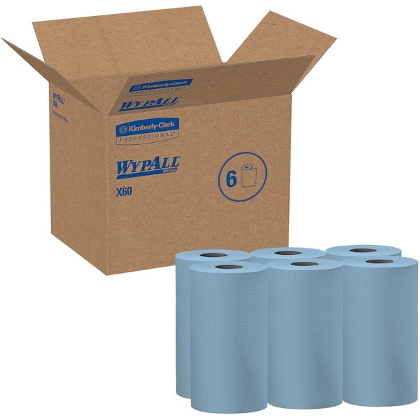 Kimberly-Clark Wipers X60, Hydroknit, Blue, 6PK - 35431