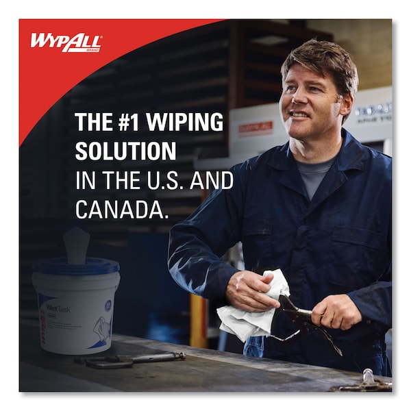 Kimtech WetTask System for Solvents, Wipers Only, 9 x 15, White, 275/Roll, PK2 - KCC 06006
