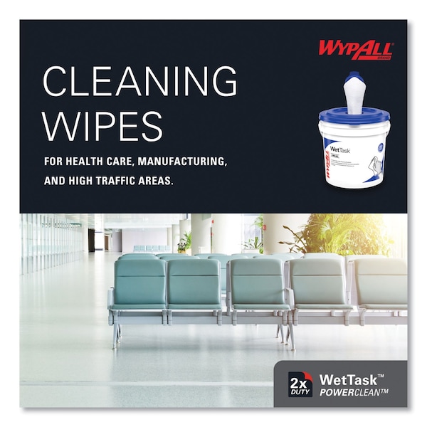 Kimtech WetTask System for Solvents, Wipers Only, 9 x 15, White, 275/Roll, PK2 - KCC 06006