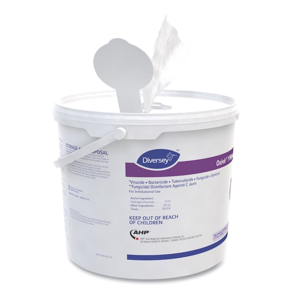 Diversey Oxivir 1 Wipes, 11" x 12", 160/Canister, PK4 - 100850924