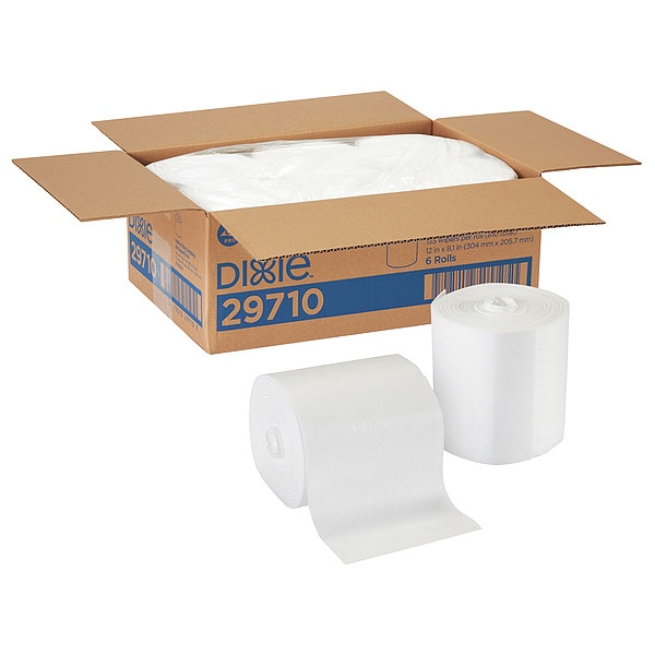 Georgia-Pacific Dry Wipe Roll, Center Pull, Wt, 29710, PK6 - 29710