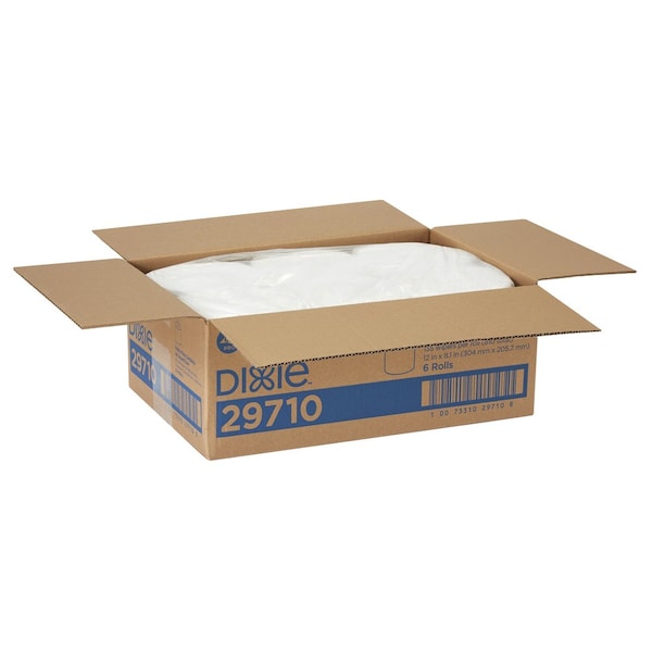 Georgia-Pacific Dry Wipe Roll, Center Pull, Wt, 29710, PK6 - 29710