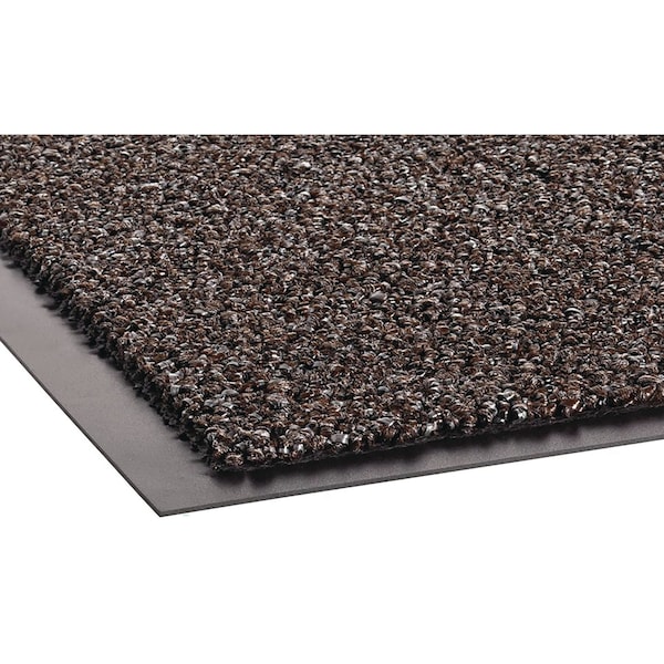 Crown Matting Technologies Cross-Over Indoor/Outdoor Wiper/Scraper Mat, Olefin/Poly, 48 x 72, Brown - CS 0046BR