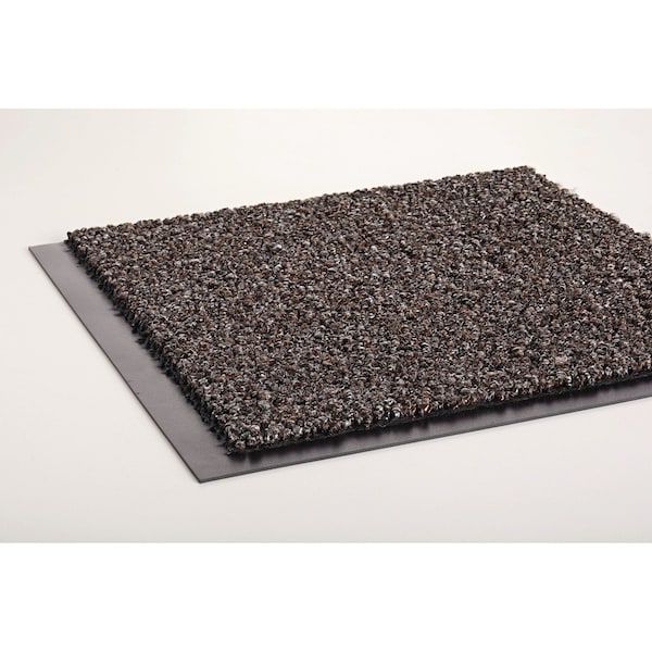 Crown Matting Technologies Cross-Over Indoor/Outdoor Wiper/Scraper Mat, Olefin/Poly, 48 x 72, Brown - CS 0046BR