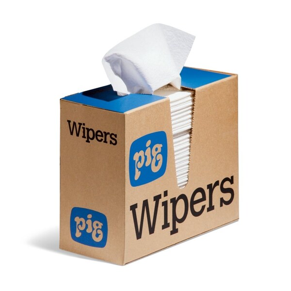 Pig PIG Disinfectant Compatible Disp. Dry Wiper 900 wip/case, 75 wip/box, 12 boxes/case 16" L x 9.5" W - WIP8311