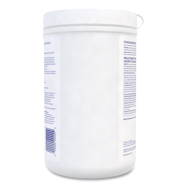 Diversey Sporicidal Disinfectant Cleaner Wipes, Chlorine, 6 x 7, 160/Can, PK12 - 100895790
