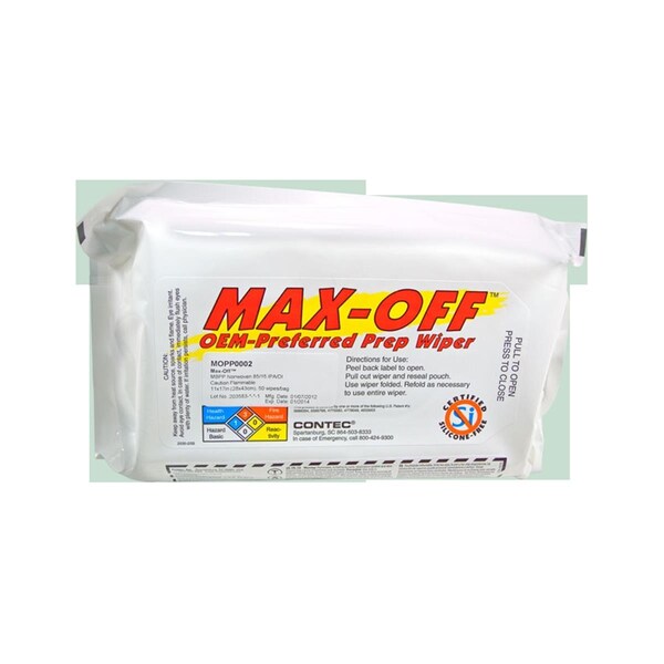 Zontec Max-Off Oem-Preferred Prep Wiper, 11 x 17 in., 6PK - CON-MOPP0002