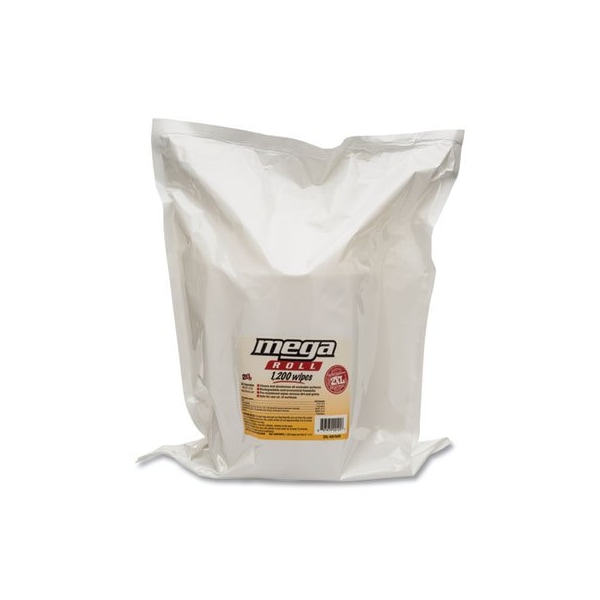 2Xl 2XL, Gym Wipes Mega Roll Refill, 8 X 8, White, 2PK - L420