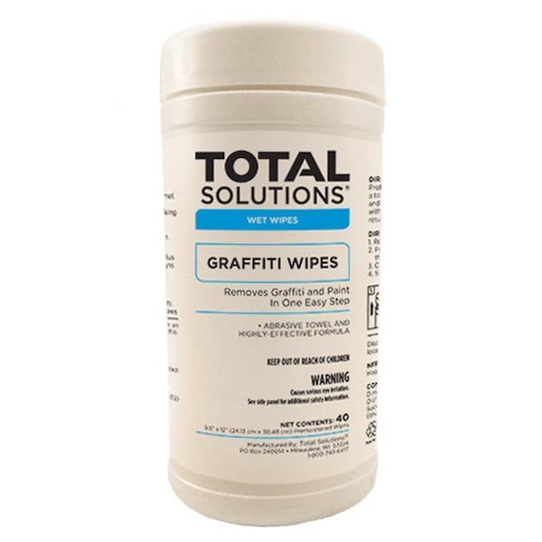Global Equipment Graffiti Wipes 40 Wipes/Canister 6 Canisters/Case - 1447GL