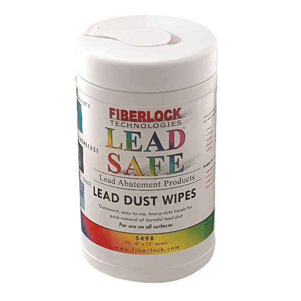 Zoro Select Lead Safe Wipes, 8" x 12", 90 Wipes - 5498-90C