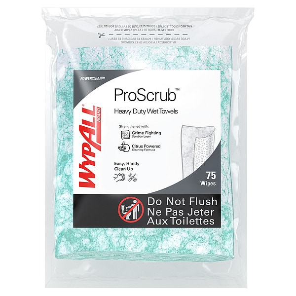 Wypall Wypall Waterless Industrial Cleaning Wipes (91367), Heavy Duty Moist Wipers - 91367