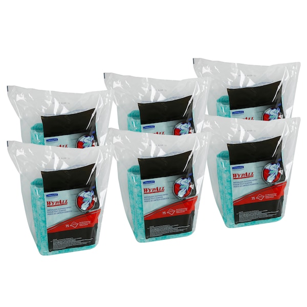 Wypall Wypall Waterless Industrial Cleaning Wipes (91367), Heavy Duty Moist Wipers - 91367