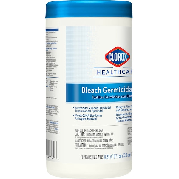 Clorox Germicidal Disinfecting Wipes, 6 Pack, 70 Wipes/ Pack - 35309
