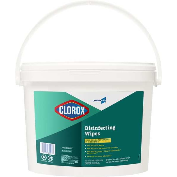 Clorox Disinfecting Wipes, Canister, 7 x 7", Fresh - 31547