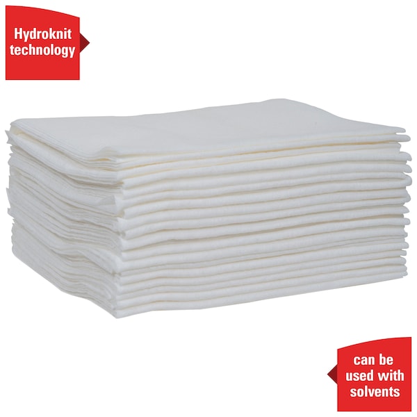 Kimberly-Clark Professional WypAll GeneralClean X60 Multi-Task Cleaning Cloths (34865), Quarterfold, Strong & Absorbent, White - 34865