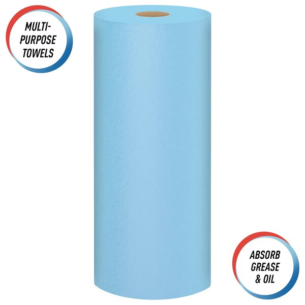 Kimberly-Clark Professional Scott Shop Towels Original (75143), Blue, 55 Towels/Roll, 30 Rolls/Case 10 Bundles of 3 Rolls - 75143