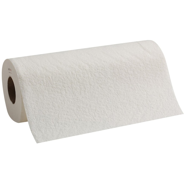Georgia-Pacific Dry Wipe Roll, Brawny D300, Poly Wrap, 60 ft, Double Recreped (DRC), 9 1/4 in x 11 in, White, 20 Pk - 20085