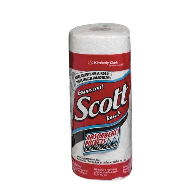 Georgia-Pacific Dry Wipe Roll, Brawny D300, Poly Wrap, 60 ft, Double Recreped (DRC), 9 1/4 in x 11 in, White, 20 Pk - 20085