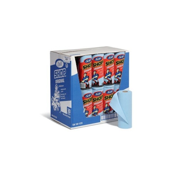 Kc Scott Scott Shop Towels 1650 wipers/case, 55 wipers/roll, 30 rolls/case 10.4" L x 11" W, 1650PK - WIP75130