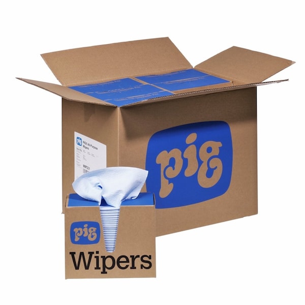Pig PIG PR40 All-Purpose Wipers 900 wipers/case, 75 wipers/box, 12 boxes/case 16" L x 9.5" W, 900PK - WIP231