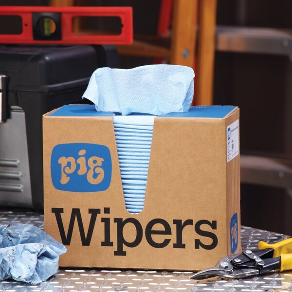 Pig PIG PR40 All-Purpose Wipers 900 wipers/case, 75 wipers/box, 12 boxes/case 16" L x 9.5" W, 900PK - WIP231