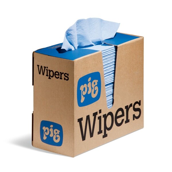 Pig PIG PR40 All-Purpose Wipers 900 wipers/case, 75 wipers/box, 12 boxes/case 16" L x 9.5" W, 900PK - WIP231