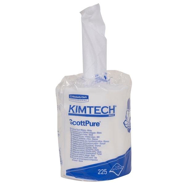 Kimberly-Clark Professional Kimtech Prep ScottPure Critical Task Wipers, 7 in x 7 in, 225 sheets per pack - 06193