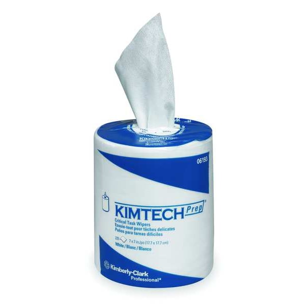 Kimberly-Clark Professional Kimtech Prep ScottPure Critical Task Wipers, 7 in x 7 in, 225 sheets per pack - 06193