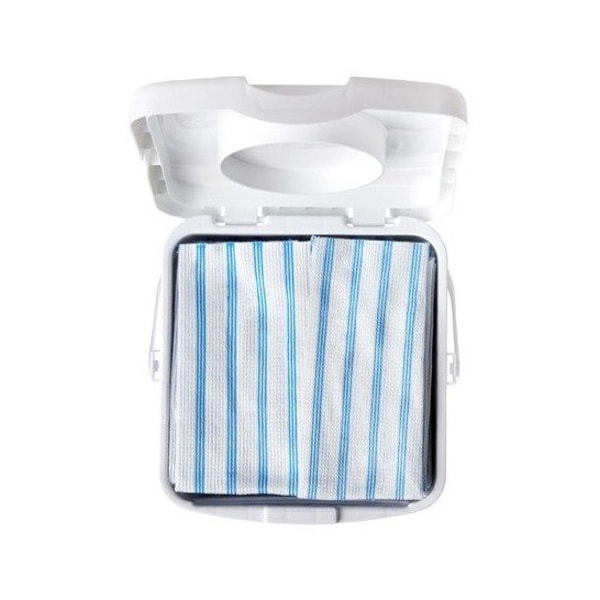 Rubbermaid Commercial Dry Wipe, White, Microfiber, 12" x 12",  - 2134283
